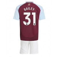 Camiseta Aston Villa Leon Bailey #31 Primera Equipación Replica 2024-25 para niños mangas cortas (+ Pantalones cortos)